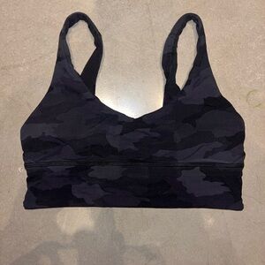 Lululemon Reversible (camo/black) sports bra